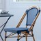 Merrick Lane Sacha Stacking Bistro Chair with PE Seat and Back and Aluminum Frame for Indoor/Outdoor Use